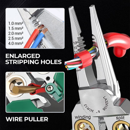 🔥8-in-1 Multi-Functional Wire Stripper Scissors With Electrical Test